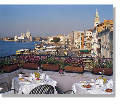 Venice Rooftop Terrace Restaurant overlooking the Grand Canal